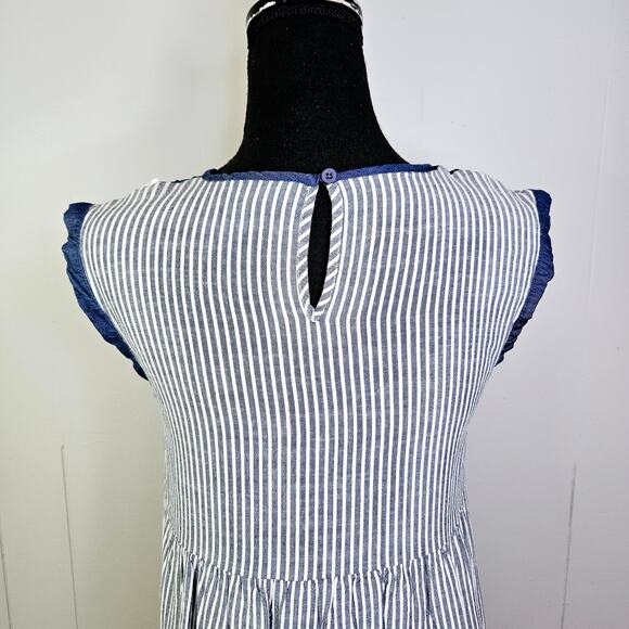 Andree by Unit Spring Sleeveless Dress Floral Embroidered Boho Easter Size Small - Picture 8 of 13